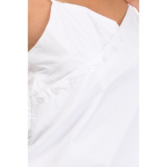 Women's Stay Chic & Comfortable in this Casual Cross Detailed Button Dress - Picture 4 of 16